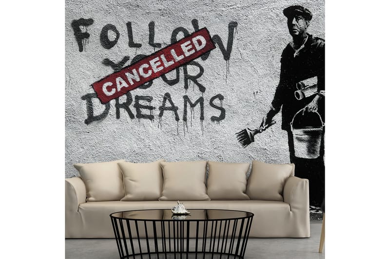 Fototapet Dreams Cancelled Banksy 300x210 - Artgeist sp. z o. o. - Innredning - Veggdekorasjon - Tapeter - Fototapeter