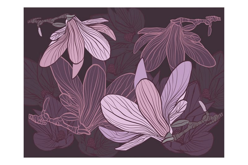 Fototapet Dreamy Flowers 300x231 - Artgeist sp. z o. o. - Innredning - Veggdekorasjon - Tapeter - Fototapeter