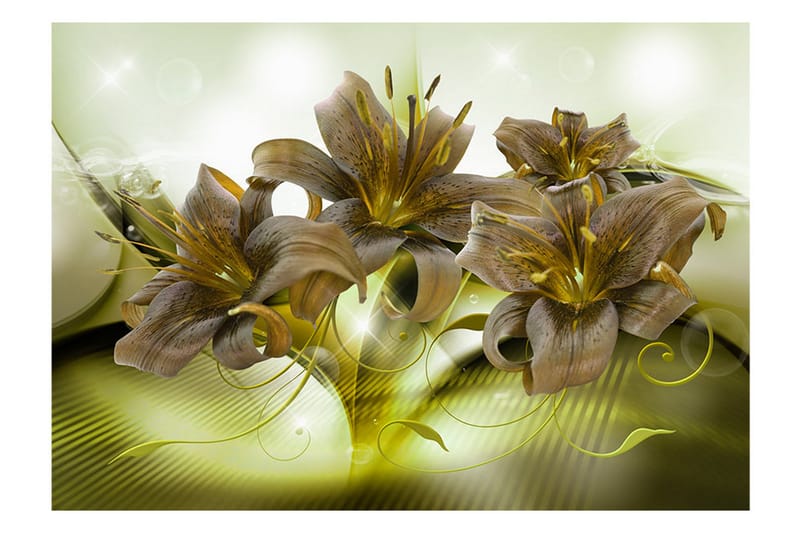 Fototapet Ecstatic Green 150x105 - Artgeist sp. z o. o. - Innredning - Veggdekorasjon - Tapeter - Fototapeter