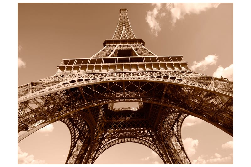Fototapet Eiffel Tower Sepia 200x154, Artgeist sp. z o. o.