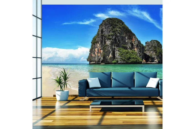 Fototapet Eksotisk Landskap Thailand Railay Beach 350x270, Artgeist sp. z o. o.