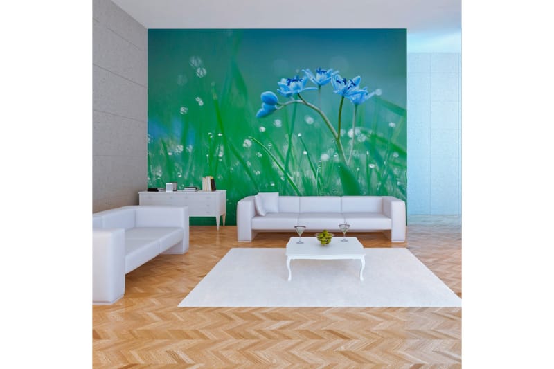 Fototapet En Eng Ved Daggry 200x154 - Artgeist sp. z o. o. - Innredning - Veggdekorasjon - Tapeter - Fototapeter