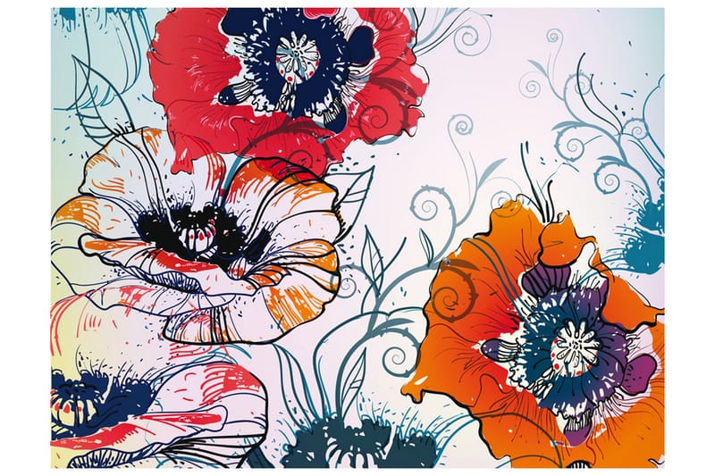 Fototapet Ett Delikat Blomstermotiv 250x193, Artgeist sp. z o. o.