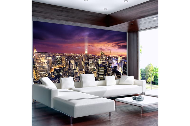 Fototapet Evening In New York City 250x175 - Artgeist sp. z o. o. - Innredning - Veggdekorasjon - Tapeter - Fototapeter