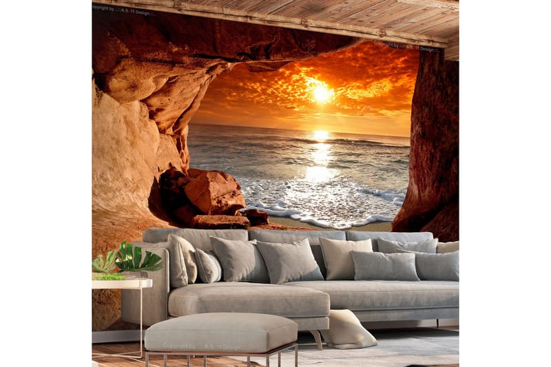 Fototapet Exit From The Cave 300x210 - Artgeist sp. z o. o. - Innredning - Veggdekorasjon - Tapeter - Fototapeter