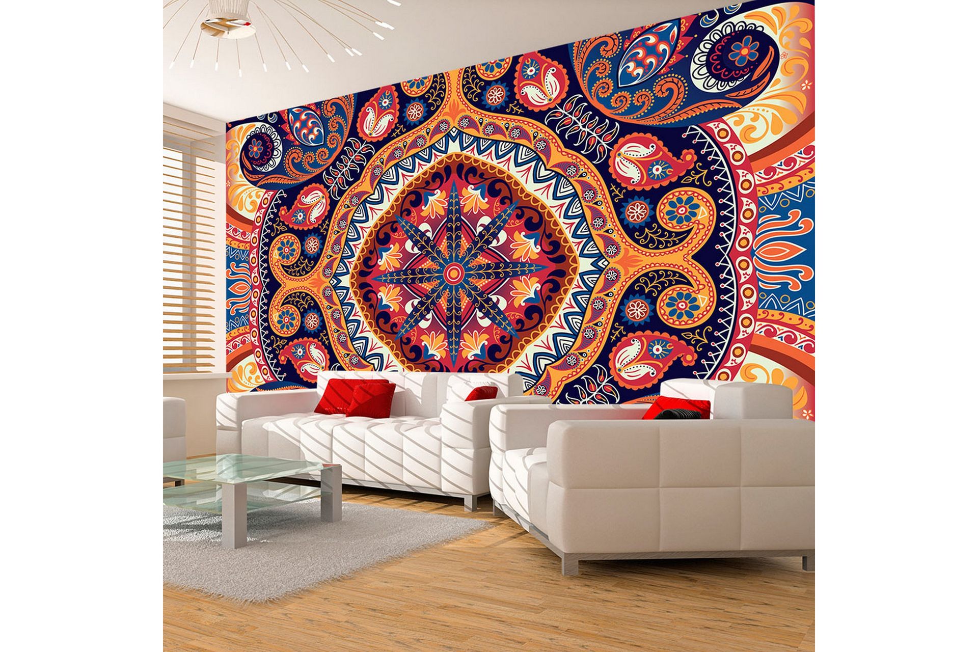 Fototapet Exotic Mosaic 400x280 - Artgeist sp. z o. o. - Innredning - Veggdekorasjon - Tapeter - Fototapeter