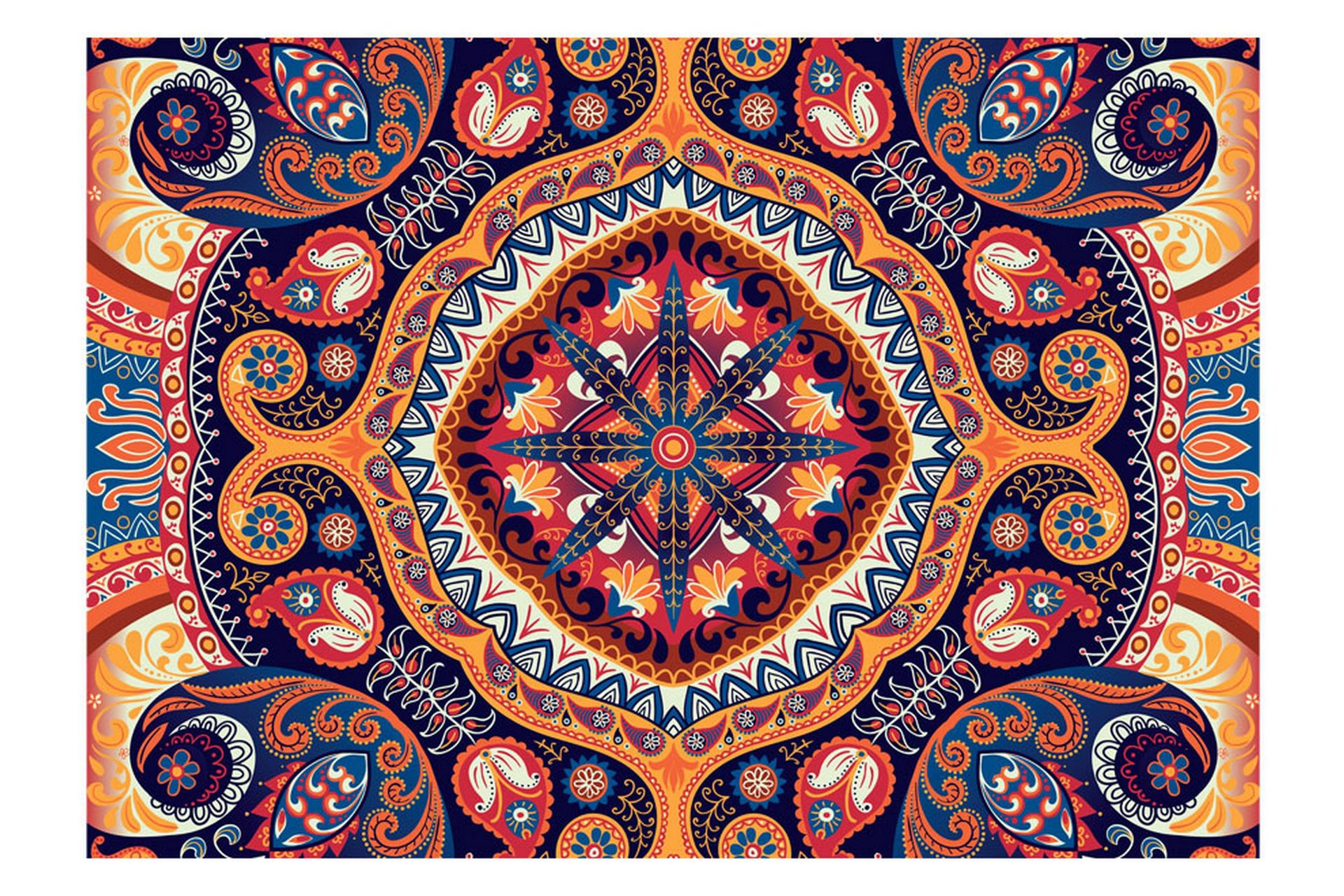 Fototapet Exotic Mosaic 400x280 - Artgeist sp. z o. o. - Innredning - Veggdekorasjon - Tapeter - Fototapeter
