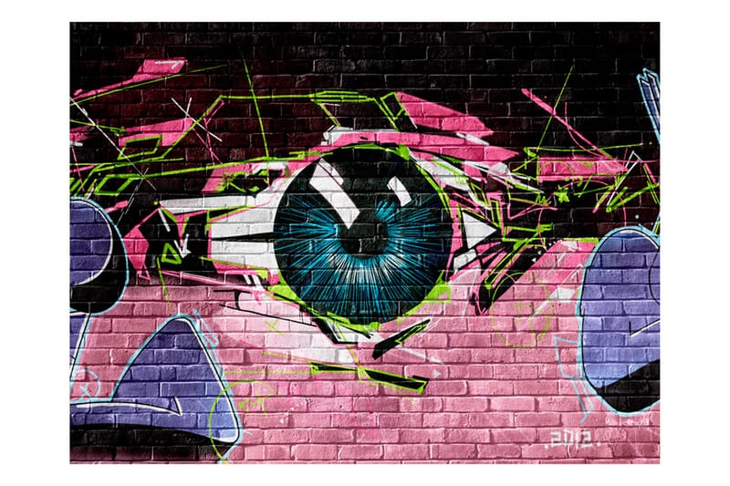 Fototapet Eye Graffiti 350x270 - Artgeist sp. z o. o. - Innredning - Veggdekorasjon - Tapeter - Fototapeter