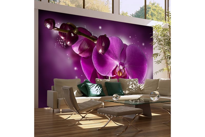 Fototapet Fairy Tale And Orchid 450x270 - Artgeist sp. z o. o. - Innredning - Veggdekorasjon - Tapeter - Fototapeter