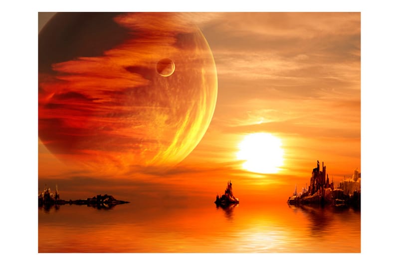 Fototapet Fantasy Sunset 200x154 - Artgeist sp. z o. o. - Innredning - Veggdekorasjon - Tapeter - Fototapeter