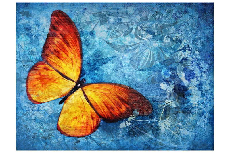Fototapet Fiery Butterfly 300x231 - Artgeist sp. z o. o. - Innredning - Veggdekorasjon - Tapeter - Fototapeter