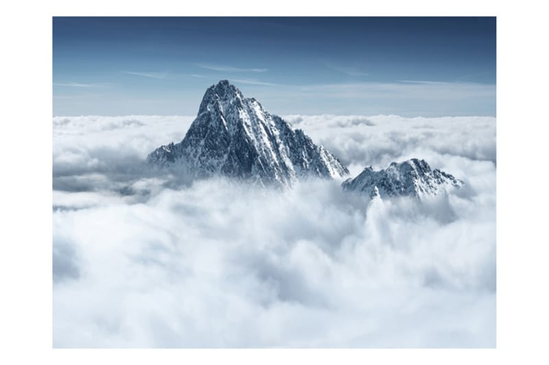 Fototapet Fjell i Skyene 200x154 - Artgeist sp. z o. o. - Innredning - Veggdekorasjon - Tapeter - Fototapeter
