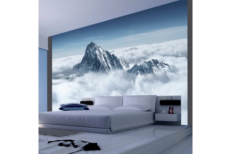 Fototapet Fjell i Skyene 400x309 - Artgeist sp. z o. o. - Innredning - Veggdekorasjon - Tapeter - Fototapeter