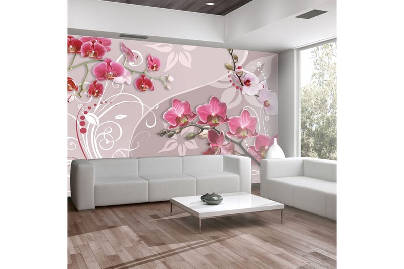 Fototapet Flight Of Pink Orchids 150x105, Artgeist sp. z o. o.