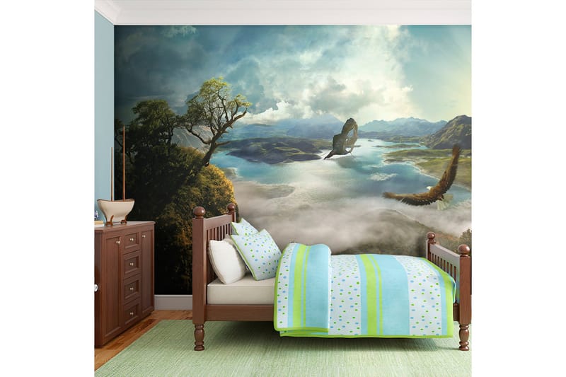 Fototapet Flight Over Lake 200x154, Artgeist sp. z o. o.