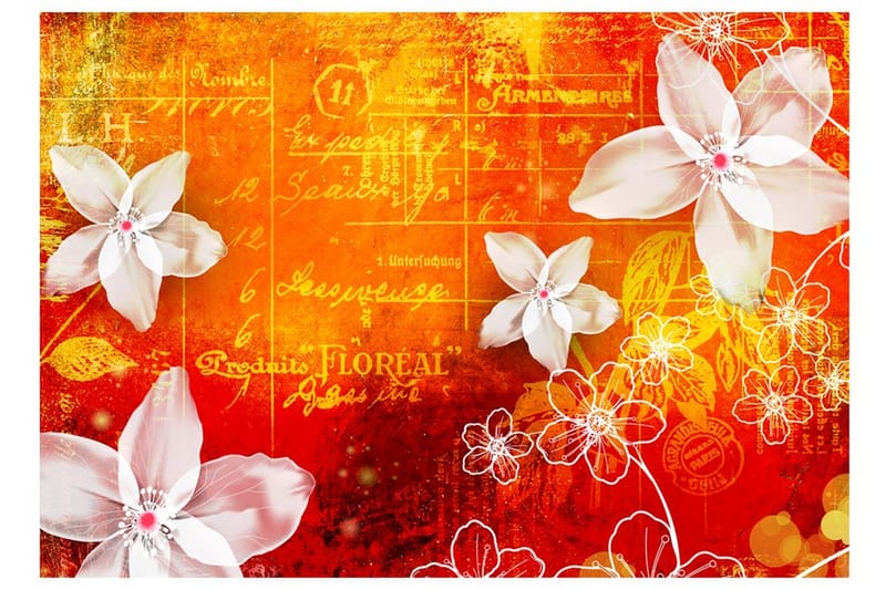 Fototapet Floral Notes II 200x140, Artgeist sp. z o. o.