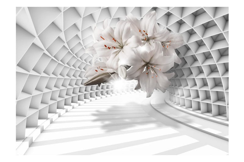 Fototapet Flowers In The Tunnel 100x70 - Finnes i flere størrelser - Innredning - Veggdekorasjon - Tapeter - Fototapeter