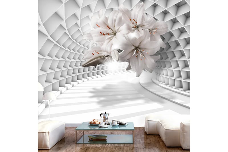 Fototapet Flowers In The Tunnel 150x105, Finnes i flere størrelser