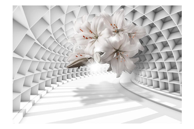 Fototapet Flowers In The Tunnel 400x280 - Innredning - Veggdekorasjon - Tapeter - Fototapeter