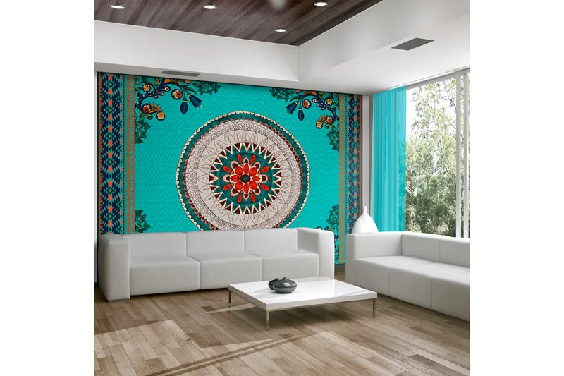 Fototapet Folk Inspiration 150x105 - Artgeist sp. z o. o. - Innredning - Veggdekorasjon - Tapeter - Fototapeter