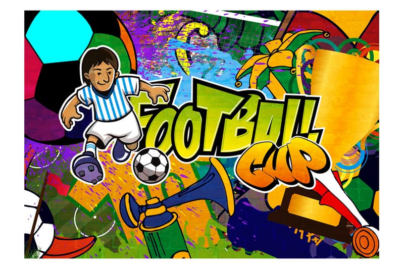 Fototapet Football Cup 250x175 - Artgeist sp. z o. o. - Innredning - Veggdekorasjon - Tapeter - Fototapeter