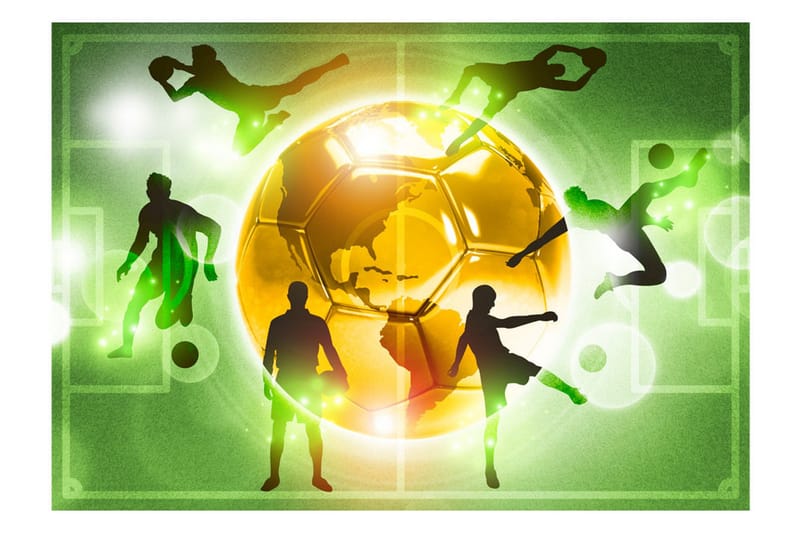 Fototapet Football Training 400x280 - Artgeist sp. z o. o. - Innredning - Veggdekorasjon - Tapeter - Fototapeter