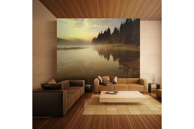Fototapet Forest And Lake 250x193, Artgeist sp. z o. o.