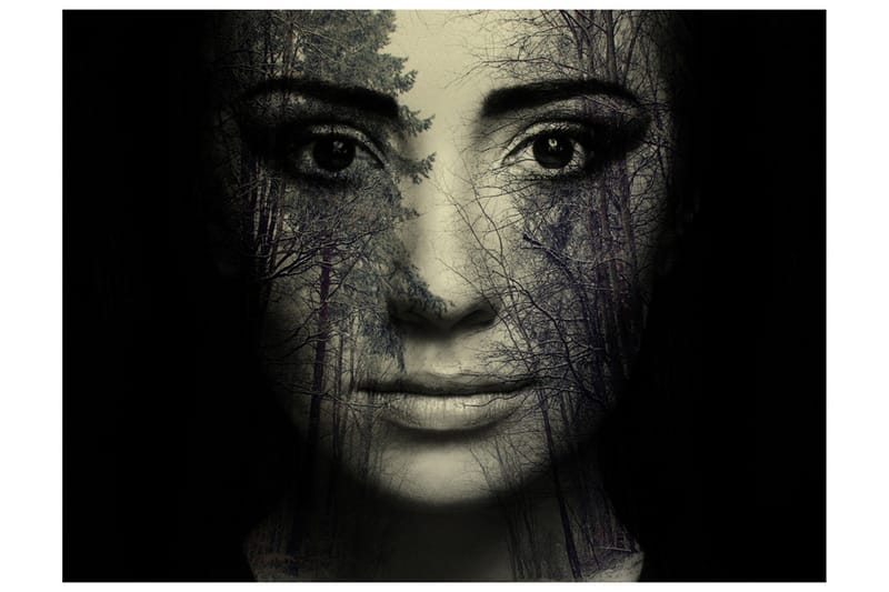 Fototapet Forest Mask 350x270 - Artgeist sp. z o. o. - Innredning - Veggdekorasjon - Tapeter - Fototapeter