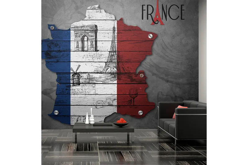 Fototapet France Symbols 250x193, Artgeist sp. z o. o.