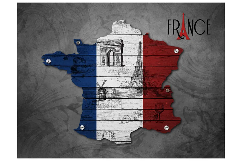 Fototapet France Symbols 250x193 - Artgeist sp. z o. o. - Innredning - Veggdekorasjon - Tapeter - Fototapeter