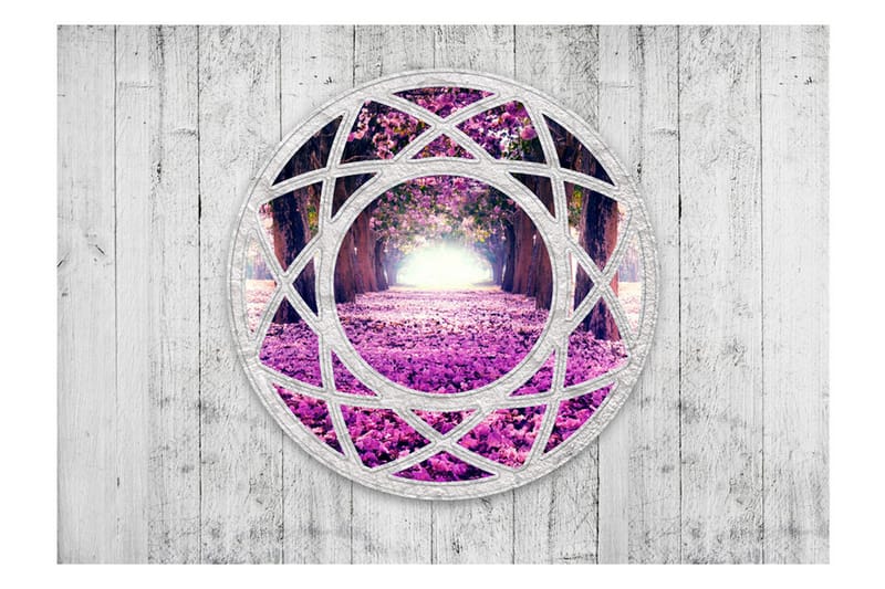 Fototapet Fuchsia Landscape 100x70 - Artgeist sp. z o. o. - Innredning - Veggdekorasjon - Tapeter - Fototapeter