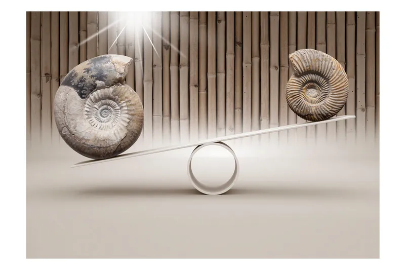 Fototapet Fun With Fossils 150x105 - Finnes i flere størrelser - Innredning - Veggdekorasjon - Tapeter - Fototapeter