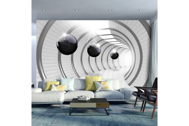 Fototapet Futuristic Tunnel 250x175 - Artgeist sp. z o. o. - Innredning - Veggdekorasjon - Tapeter - Fototapeter