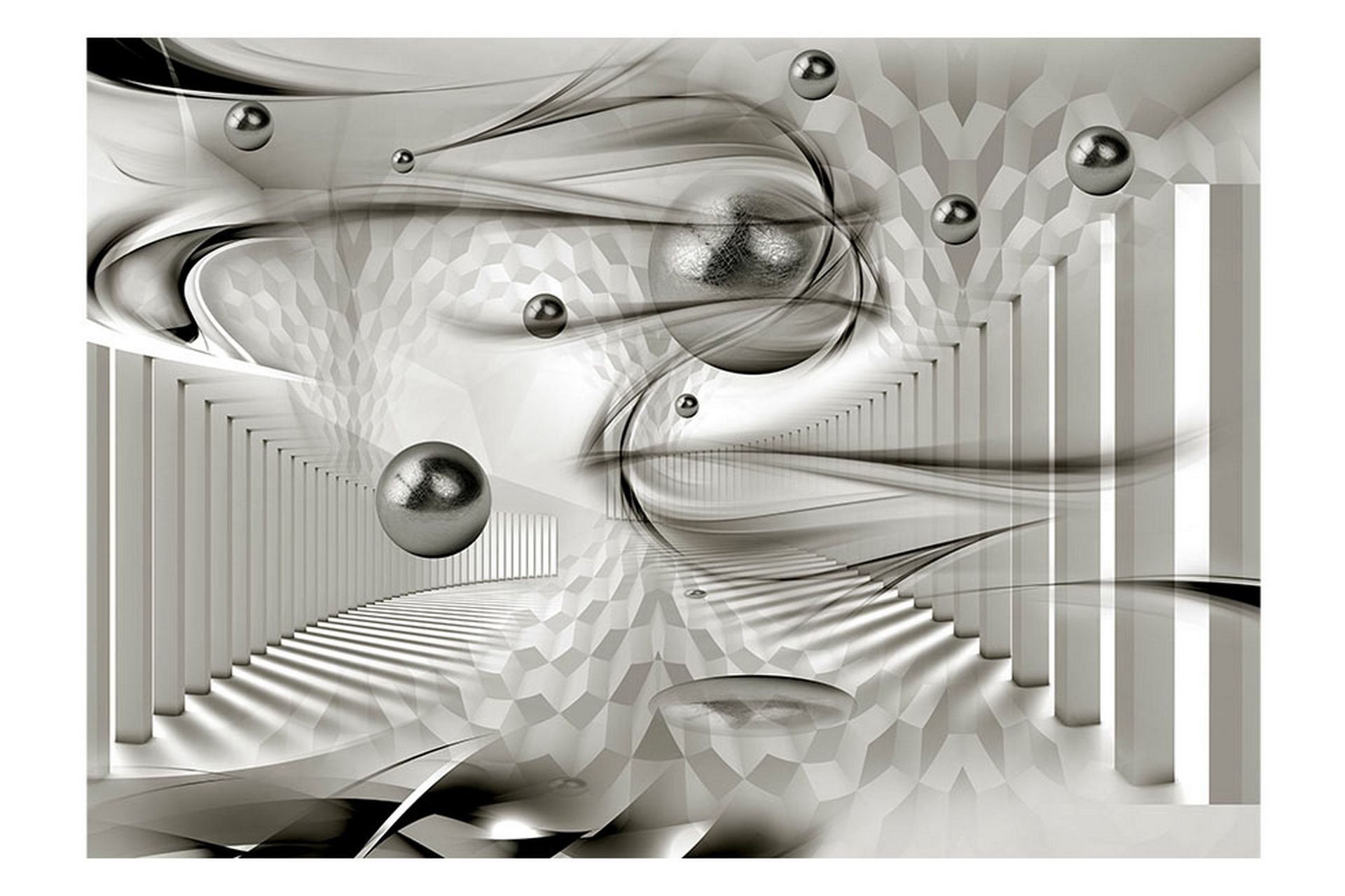 Fototapet Geometric Storm 250x175 - Artgeist sp. z o. o. - Innredning - Veggdekorasjon - Tapeter - Fototapeter