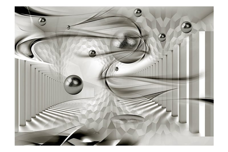 Fototapet Geometric Storm 300x210 - Artgeist sp. z o. o. - Innredning - Veggdekorasjon - Tapeter - Fototapeter