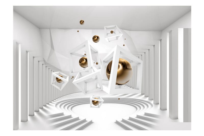 Fototapet Geometrical Corridor 300x210 - Artgeist sp. z o. o. - Innredning - Veggdekorasjon - Tapeter - Fototapeter