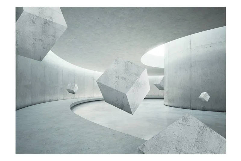 Fototapet Geometry Of The Cube 100x70 - Artgeist sp. z o. o. - Innredning - Veggdekorasjon - Tapeter - Fototapeter