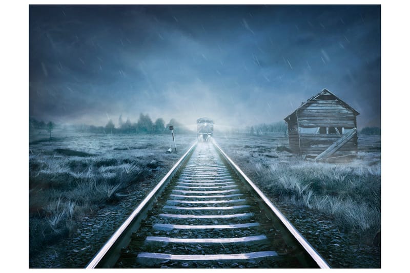 Fototapet Ghost Train 200x154 - Artgeist sp. z o. o. - Innredning - Veggdekorasjon - Tapeter - Fototapeter