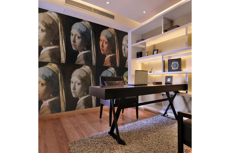 Fototapet Girl With Pearl Earring Pop Art 250x193 - Artgeist sp. z o. o. - Innredning - Veggdekorasjon - Tapeter - Fototapeter