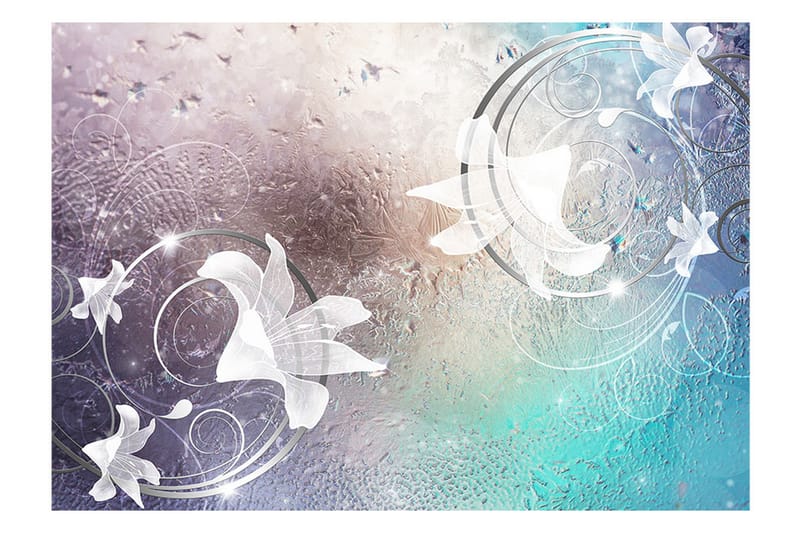 Fototapet Glass Flowers 350x245 - Artgeist sp. z o. o. - Innredning - Veggdekorasjon - Tapeter - Fototapeter