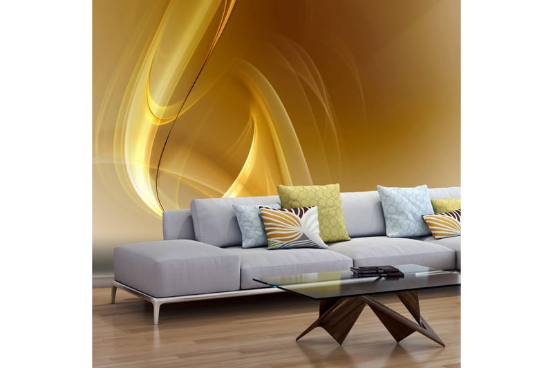 Fototapet Gold Fractal Background 300x231, Artgeist sp. z o. o.