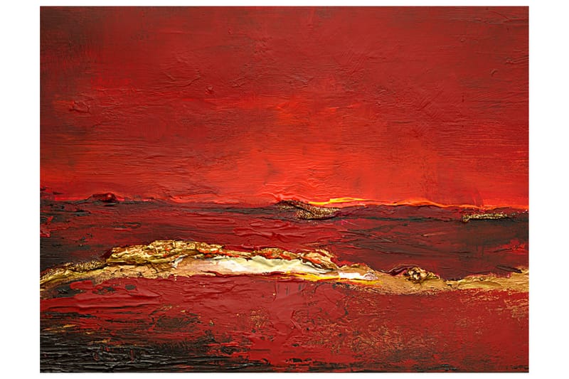 Fototapet Gold Wave 250x193 - Artgeist sp. z o. o. - Innredning - Veggdekorasjon - Tapeter - Fototapeter