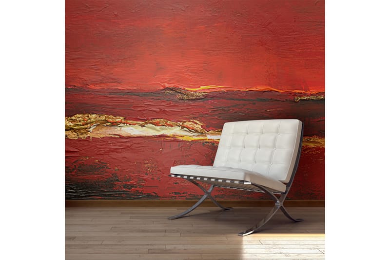 Fototapet Gold Wave 250x193 - Artgeist sp. z o. o. - Innredning - Veggdekorasjon - Tapeter - Fototapeter