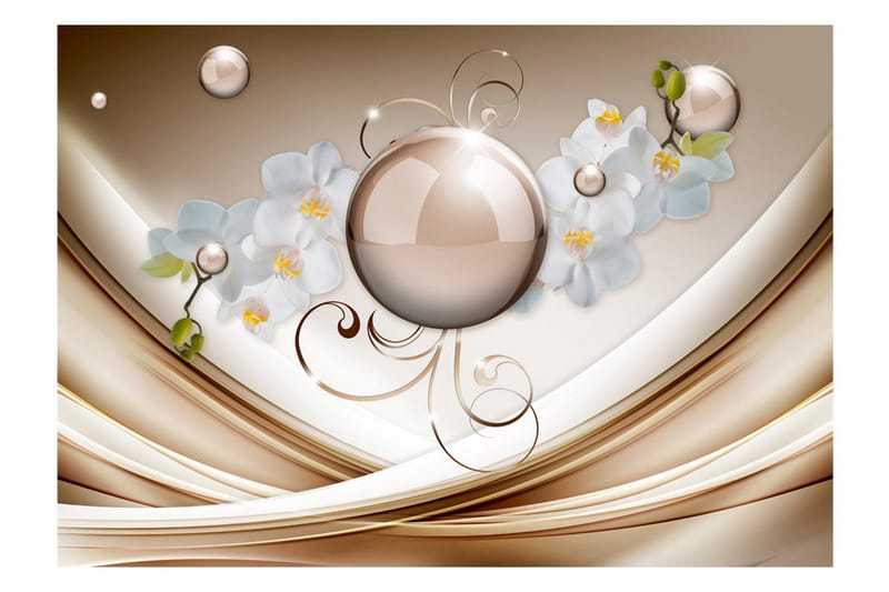 Fototapet Golden Abstract 200x140 - Artgeist sp. z o. o. - Innredning - Veggdekorasjon - Tapeter - Fototapeter