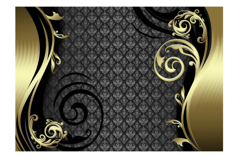 Fototapet Golden Curtain 350x245 - Artgeist sp. z o. o. - Innredning - Veggdekorasjon - Tapeter - Fototapeter