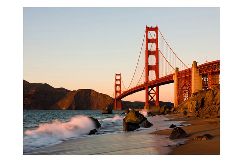 Fototapet Golden Gate Bridge Sunset San Francisco 300x231 - Artgeist sp. z o. o. - Innredning - Veggdekorasjon - Tapeter - Fototapeter