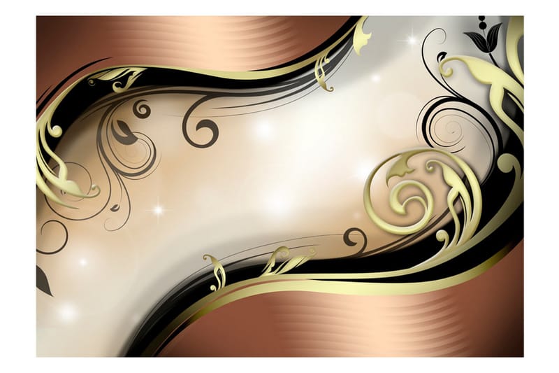 Fototapet Golden Glow 150x105 - Artgeist sp. z o. o. - Innredning - Veggdekorasjon - Tapeter - Fototapeter