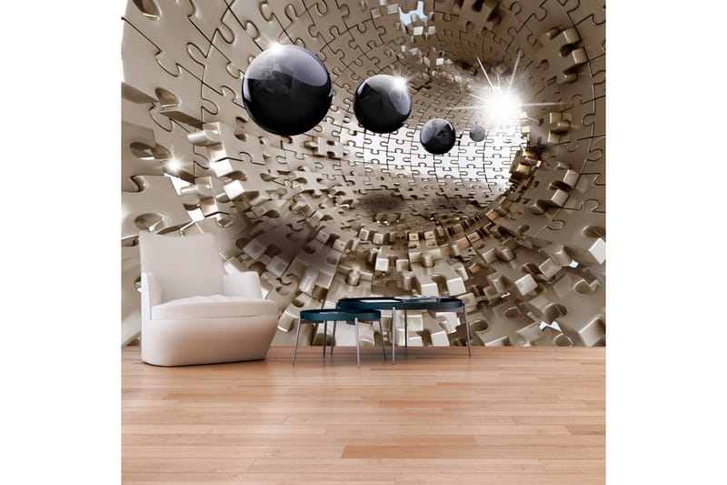 Fototapet Golden Jigsaw 250x175, Artgeist sp. z o. o.