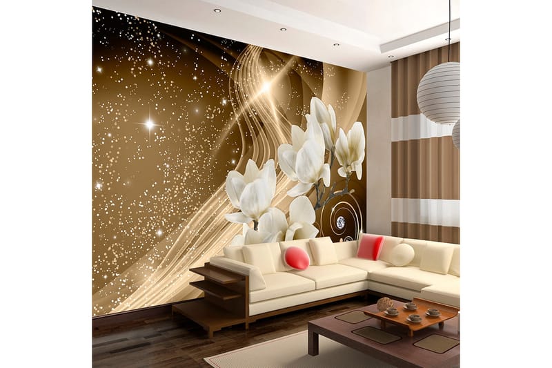 Fototapet Golden Milky Way 150x105 - Artgeist sp. z o. o. - Innredning - Veggdekorasjon - Tapeter - Fototapeter