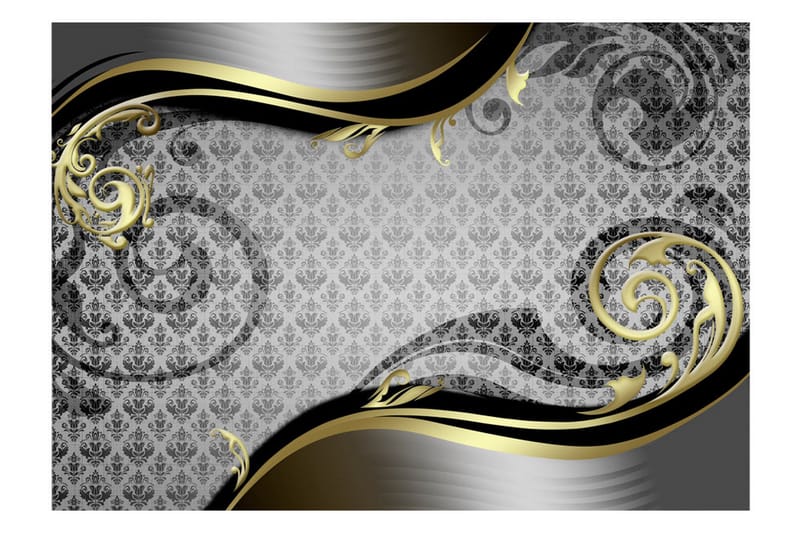 Fototapet Golden Snail 150x105 - Artgeist sp. z o. o. - Innredning - Veggdekorasjon - Tapeter - Fototapeter